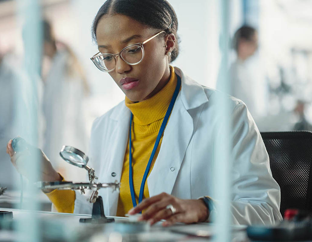 Female surgeon ready for an operation